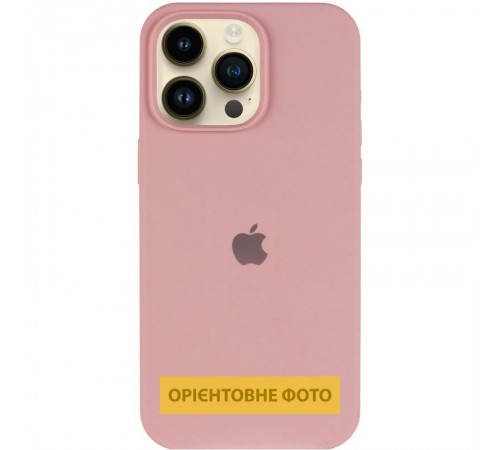 Чохол Silicone Case (AA) Logo with MagSafe для Apple iPhone 17 Pro Max (6.9") Рожевий / Pink Sand