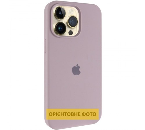 Чохол Silicone Case (AA) Logo with MagSafe для Apple iPhone 17 Pro Max (6.9") Сірий / Lavender