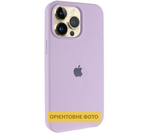 Чохол Silicone Case (AA) Logo with MagSafe для Apple iPhone 17 Pro Max (6.9") Бузковий / Lilac
