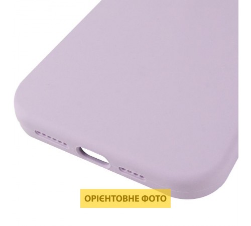 Чохол Silicone Case (AA) Logo with MagSafe для Apple iPhone 17 Pro Max (6.9") Бузковий / Lilac