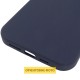 Чохол Silicone Case (AA) Logo with MagSafe для Apple iPhone 17 Pro Max (6.9") Темно-синій / Midnight blue