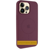 Чохол Silicone Case Full Protective (AA) V2 with MagSafe для Apple iPhone 17 (6.3") Бордовий / Plum