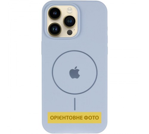 Чохол Silicone Case Full Protective (AA) V2 with MagSafe для Apple iPhone 17 Air (6.6") Блакитний / Lilac Blue