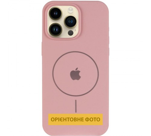 Чохол Silicone Case Full Protective (AA) V2 with MagSafe для Apple iPhone 17 Air (6.6") Рожевий / Pink Sand