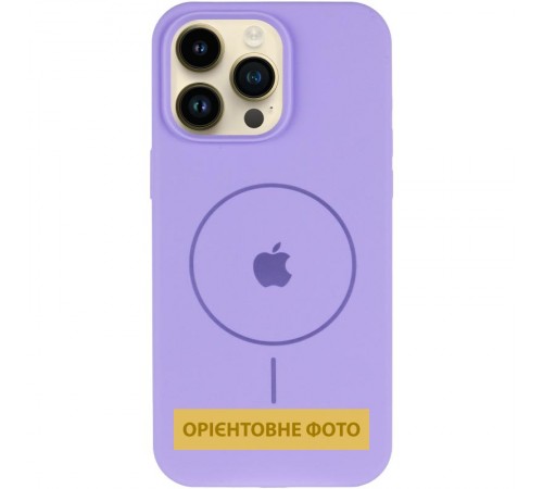 Чохол Silicone Case Full Protective (AA) V2 with MagSafe для Apple iPhone 17 Air (6.6") Бузковий / Dasheen