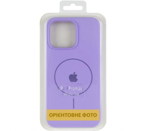 Чохол Silicone Case Full Protective (AA) V2 with MagSafe для Apple iPhone 17 Air (6.6") Бузковий / Dasheen
