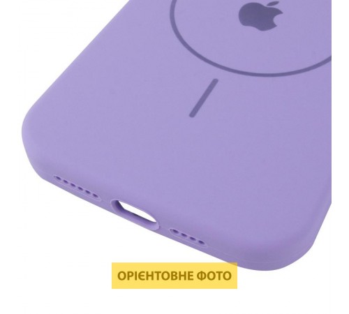 Чохол Silicone Case Full Protective (AA) V2 with MagSafe для Apple iPhone 17 Air (6.6") Бузковий / Dasheen