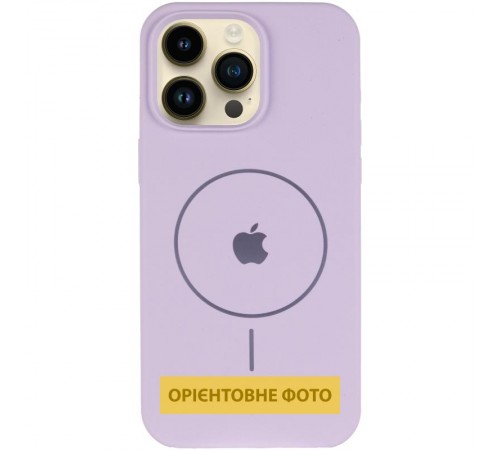 Чохол Silicone Case Full Protective (AA) V2 with MagSafe для Apple iPhone 17 Air (6.6") Бузковий / Lilac