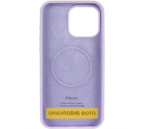 Чохол Silicone Case Full Protective (AA) V2 with MagSafe для Apple iPhone 17 Air (6.6") Бузковий / Lilac