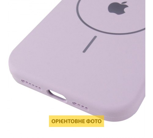 Чохол Silicone Case Full Protective (AA) V2 with MagSafe для Apple iPhone 17 Air (6.6") Бузковий / Lilac
