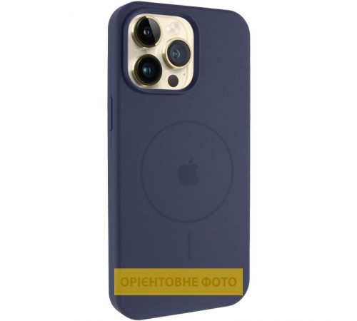 Чохол Silicone Case Full Protective (AA) V2 with MagSafe для Apple iPhone 17 Air (6.6") Темно-синій / Midnight blue