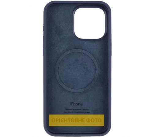 Чохол Silicone Case Full Protective (AA) V2 with MagSafe для Apple iPhone 17 Air (6.6") Темно-синій / Midnight blue