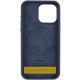 Чохол Silicone Case Full Protective (AA) V2 with MagSafe для Apple iPhone 17 Air (6.6") Темно-синій / Midnight blue