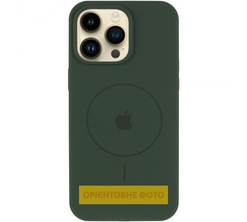 Чохол Silicone Case Full Protective (AA) V2 with MagSafe для Apple iPhone 17 Air (6.6") Зелений / Cyprus Green