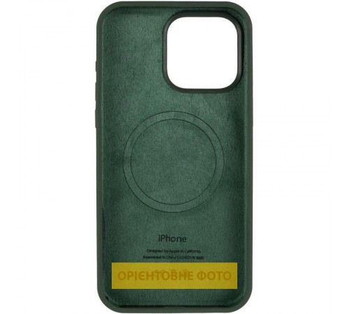 Чохол Silicone Case Full Protective (AA) V2 with MagSafe для Apple iPhone 17 Air (6.6") Зелений / Cyprus Green
