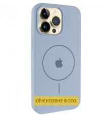 Чохол Silicone Case Full Protective (AA) V2 with MagSafe для Apple iPhone 17 Pro (6.3") Блакитний / Lilac Blue