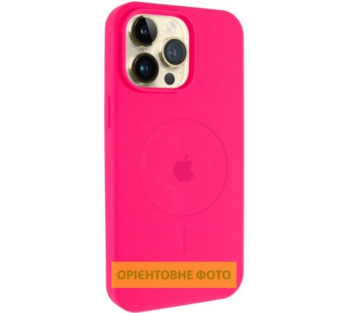 Чохол Silicone Case Full Protective (AA) V2 with MagSafe для Apple iPhone 17 Pro (6.3") Рожевий / Barbie pink Чохол Silicone Case Full Protective (AA) V2 with MagSafe для Apple iPhone 17 Pro (6.3") Рожевий / Barbie pink