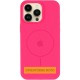 Чохол Silicone Case Full Protective (AA) V2 with MagSafe для Apple iPhone 17 Pro (6.3") Рожевий / Barbie pink