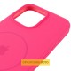 Чохол Silicone Case Full Protective (AA) V2 with MagSafe для Apple iPhone 17 Pro (6.3") Рожевий / Barbie pink