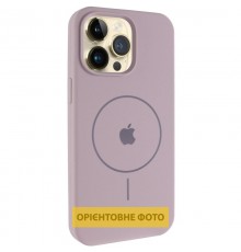 Чохол Silicone Case Full Protective (AA) V2 with MagSafe для Apple iPhone 17 Pro (6.3") Сірий / Lavender