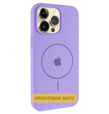 Чохол Silicone Case Full Protective (AA) V2 with MagSafe для Apple iPhone 17 Pro (6.3") Бузковий / Dasheen