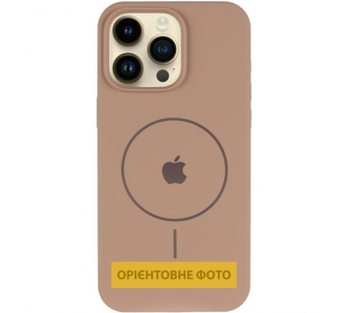 Чохол Silicone Case Full Protective (AA) V2 with MagSafe для Apple iPhone 17 Pro Max (6.9") Бежевий / Desert Gold
