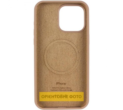 Чохол Silicone Case Full Protective (AA) V2 with MagSafe для Apple iPhone 17 Pro Max (6.9") Бежевий / Desert Gold