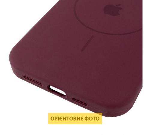 Чохол Silicone Case Full Protective (AA) V2 with MagSafe для Apple iPhone 17 Pro Max (6.9") Бордовий / Plum
