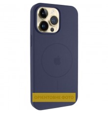 Чохол Silicone Case Full Protective (AA) V2 with MagSafe для Apple iPhone 17 Pro Max (6.9") Темно-синій / Midnight blue