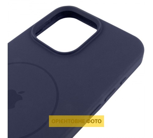 Чохол Silicone Case Full Protective (AA) V2 with MagSafe для Apple iPhone 17 Pro Max (6.9") Темно-синій / Midnight blue