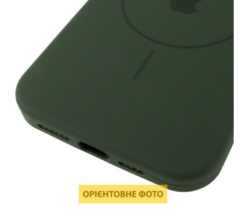 Чохол Silicone Case Full Protective (AA) V2 with MagSafe для Apple iPhone 17 Pro Max (6.9") Зелений / Cyprus Green