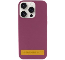 Чохол Silicone Case (AA) NO LOGO with MagSafe для Apple iPhone 17 (6.3") Бордовий / Plum