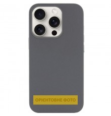 Чохол Silicone Case (AA) NO LOGO with MagSafe для Apple iPhone 17 Air (6.5") Сірий / Dark Gray