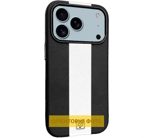 Шкіряний чохол Rally with MagSafe для Apple iPhone 17 Air (6.5") Black / White