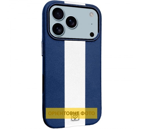 Шкіряний чохол Rally with MagSafe для Apple iPhone 17 Air (6.5") Blue / White Шкіряний чохол Rally with MagSafe для Apple iPhone 17 Air (6.5") Blue / White