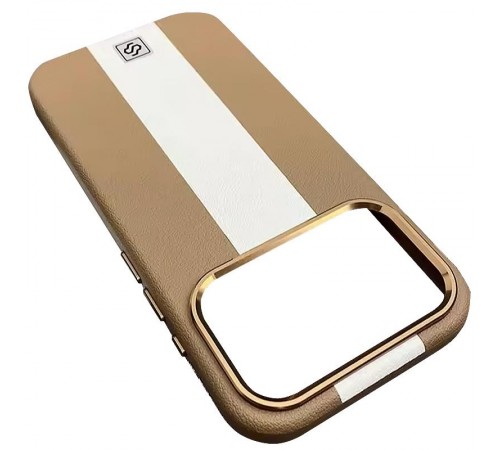 Шкіряний чохол Rally with MagSafe для Apple iPhone 17 Pro (6.3") Beige / White Шкіряний чохол Rally with MagSafe для Apple iPhone 17 Pro (6.3") Beige / White