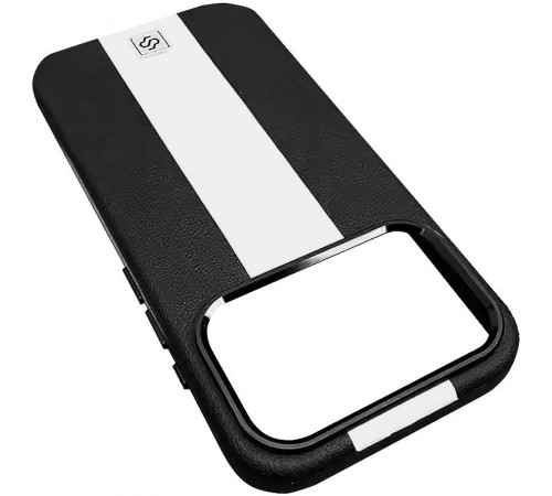 Шкіряний чохол Rally with MagSafe для Apple iPhone 17 Pro (6.3") Black / White Шкіряний чохол Rally with MagSafe для Apple iPhone 17 Pro (6.3") Black / White