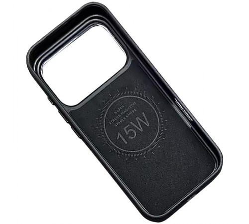 Шкіряний чохол Rally with MagSafe для Apple iPhone 17 Pro (6.3") Black / White Шкіряний чохол Rally with MagSafe для Apple iPhone 17 Pro (6.3") Black / White