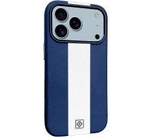 Шкіряний чохол Rally with MagSafe для Apple iPhone 17 Pro (6.3") Blue / White