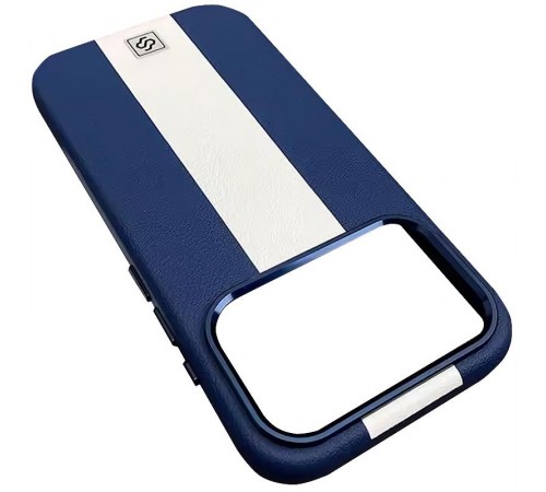 Шкіряний чохол Rally with MagSafe для Apple iPhone 17 Pro (6.3") Blue / White Шкіряний чохол Rally with MagSafe для Apple iPhone 17 Pro (6.3") Blue / White