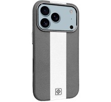 Шкіряний чохол Rally with MagSafe для Apple iPhone 17 Pro (6.3") Grey / White