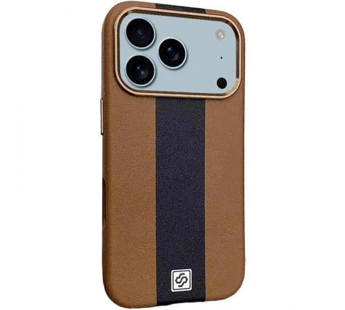 Шкіряний чохол Rally with MagSafe для Apple iPhone 17 Pro Max (6.9") Brown / Black
