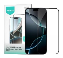 Захисне скло Nillkin (CP+ max 3D) (full glue) для Apple iPhone 16 (6.1") Чорний