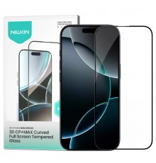 Захисне скло Nillkin (CP+ max 3D) (full glue) для Apple iPhone 16 (6.1") Чорний