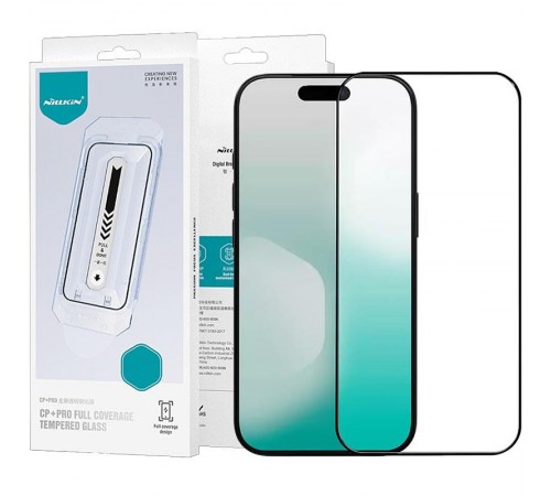 Захисне скло Nillkin (CP+PRO) для Apple iPhone 17 Pro Max (6.9") (+ аппликатор) Чорний Захисне скло Nillkin (CP+PRO) для Apple iPhone 17 Pro Max (6.9") (+ аппликатор) Чорний