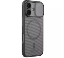 Карбонова накладка Nillkin CamShield Pro Magnetic для Apple iPhone 17 (6.3") Transparent black