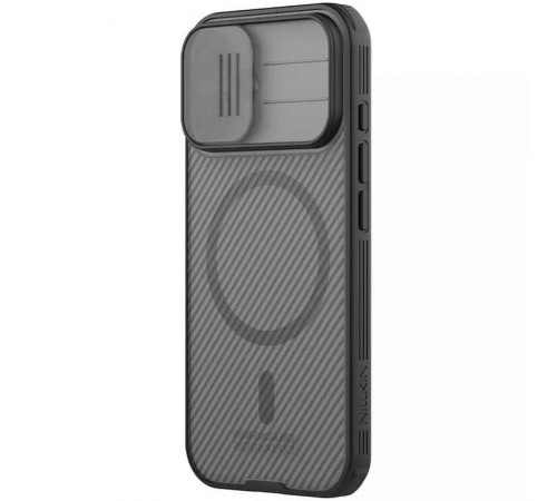 Карбонова накладка Nillkin CamShield Pro Magnetic для Apple iPhone 17 (6.3") Transparent black Карбонова накладка Nillkin CamShield Pro Magnetic для Apple iPhone 17 (6.3") Transparent black