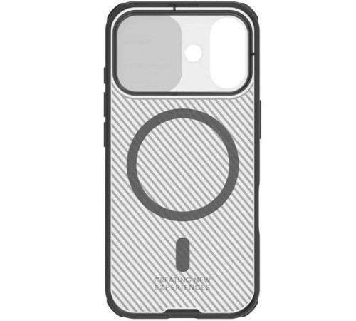 Карбонова накладка Nillkin CamShield Pro Magnetic для Apple iPhone 17 (6.3") Transparent black Карбонова накладка Nillkin CamShield Pro Magnetic для Apple iPhone 17 (6.3") Transparent black