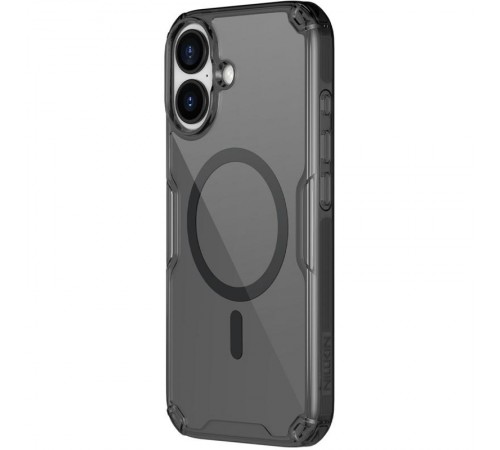 TPU чохол Nillkin Nature Pro Magnetic для Apple iPhone 17 (6.3") Чорний (прозорий)