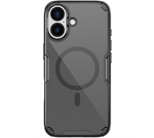 TPU чохол Nillkin Nature Pro Magnetic для Apple iPhone 17 (6.3") Чорний (прозорий)
